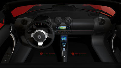 Innenraum Tesla Roadster, Pressebild www.Teslamotors.com
