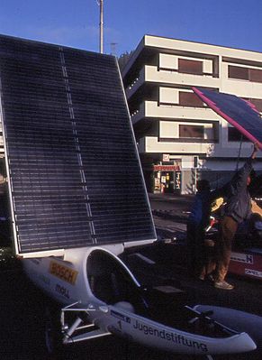 Sonne Tanken bei der ASEM Tour
