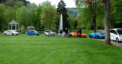 Aufstellung im Schlosspark in Bad Liebenzell
