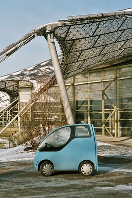 Saxi am Münchner Olympiapark, Foto Karl W.

