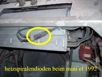 Diodensicherungen Heizung Stufe 1+2
