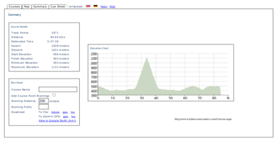 Streckenprofil Bergfahrt mit Elektroauto Renault Kangoo
Der NiCD Akku meines gebrauchten Renault Kangoo Elektrofahrzeuges ist zwar immer wieder zickig. Durch sauberes leermachen des Akkus auch unter die 100V (diesmal 66V) sind auch mit Bergtour (150 bis 180A entnahme) schöne Strecken von 80km drin.  
Keywords: Elektroauto, Bergfahrt, NiCD, Akkupflege,