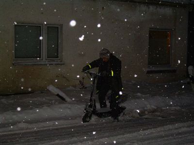 auch im Dunklen rutscht es gut
