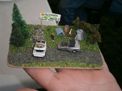 Wolles Diorama bei der Übergabe
