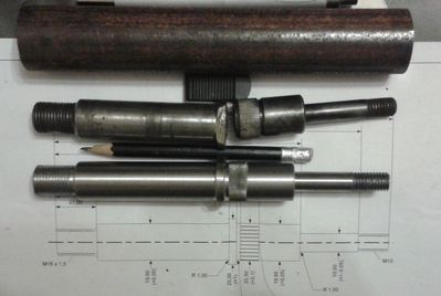 Rohling, Vorlage, Endprodukt
Keywords: Vorderrad Achse City EL