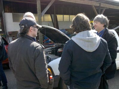 Vorglühen bei Horst...
erste Elektronengespräche an Horsts DSK
