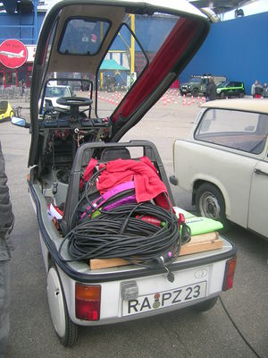 Michael kann auch mit Kabel weit fahren
