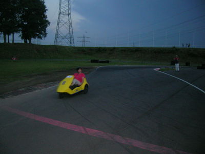 Jo-Anne erreicht beim Speed-Race immerhin den 3. Platz!
